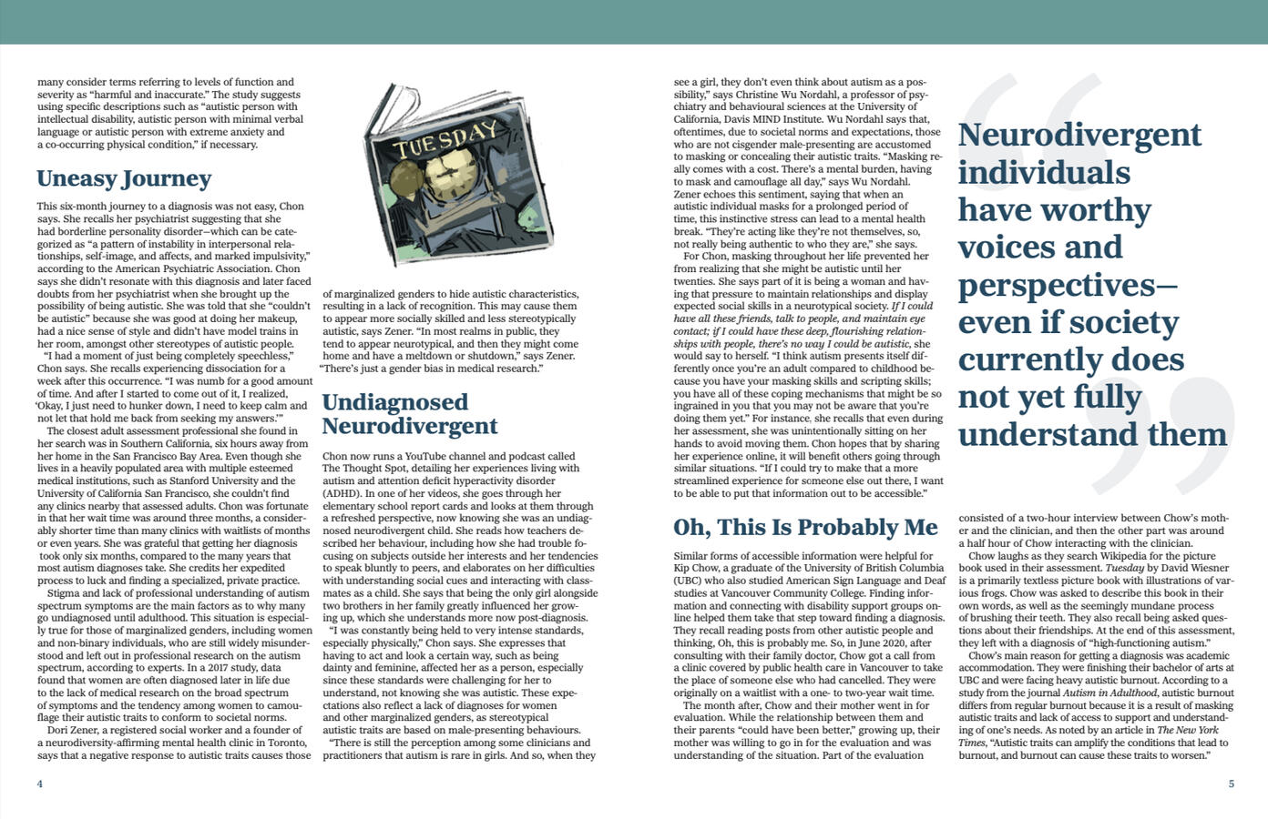 Layout designed for the Typography course at BCIT